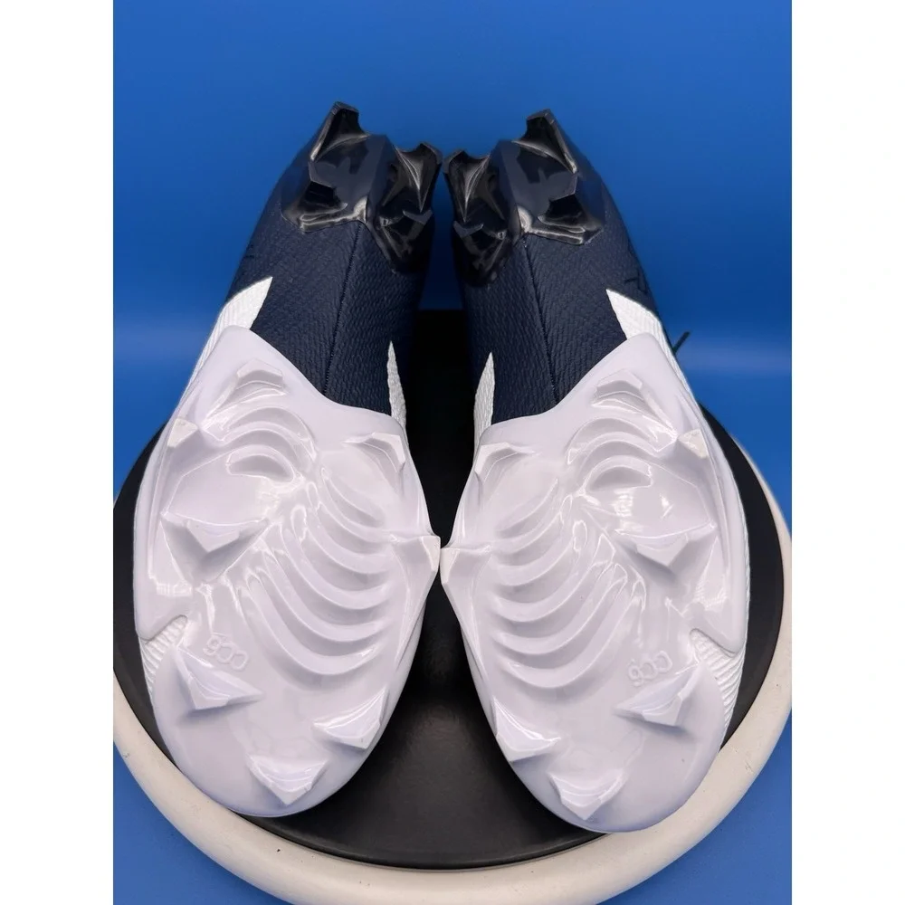 Nike Vapor Edge Speed 360 2 Mens 14.5 White Navy Blue Football Cleats FN7764-112
